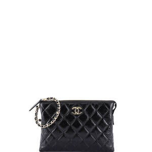 Chanel Chain Wristlet Clutch Shiny #205331C41B